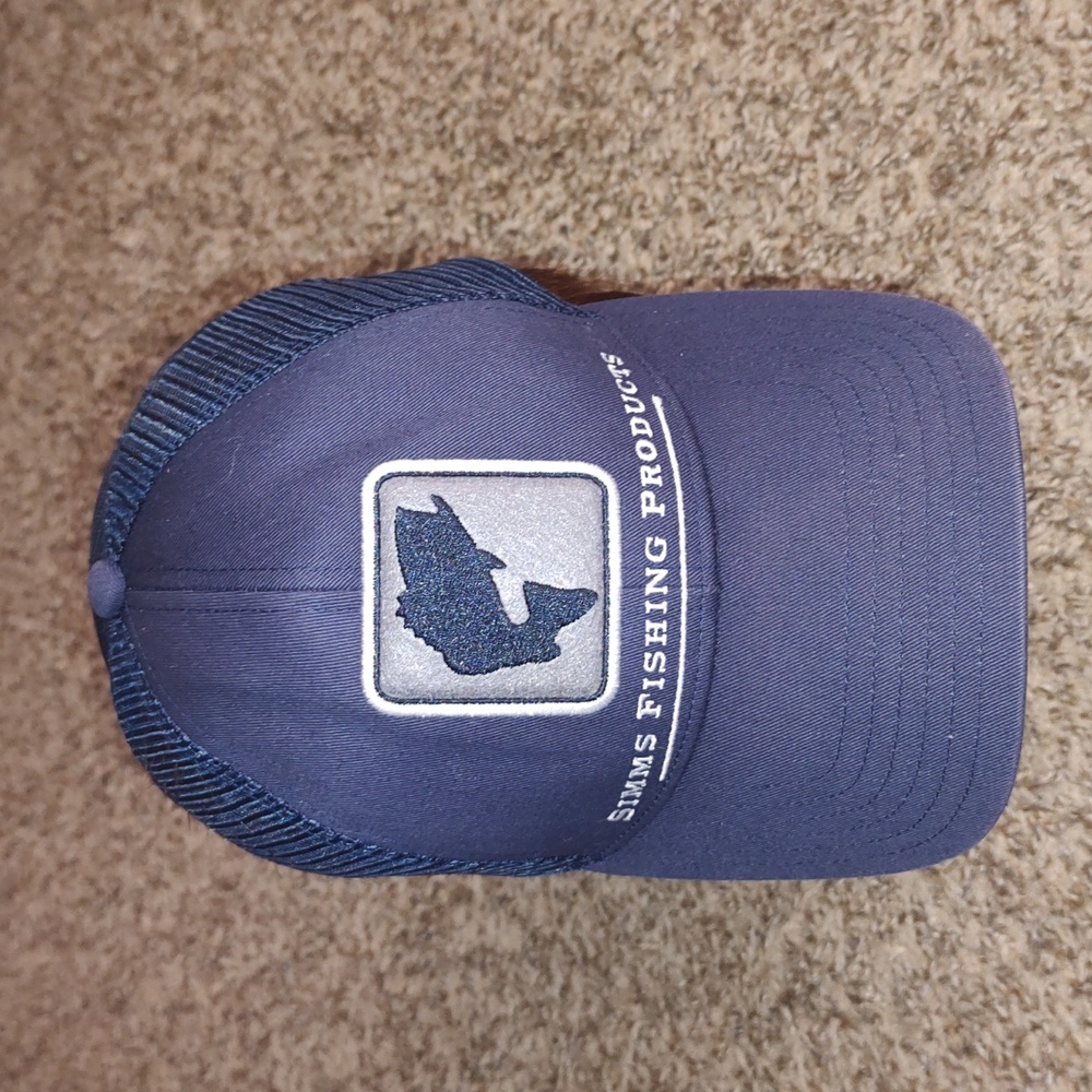 Simms Bass Icon Fishing Hat Admiral Steel (Dark Blue) Trucker Cap